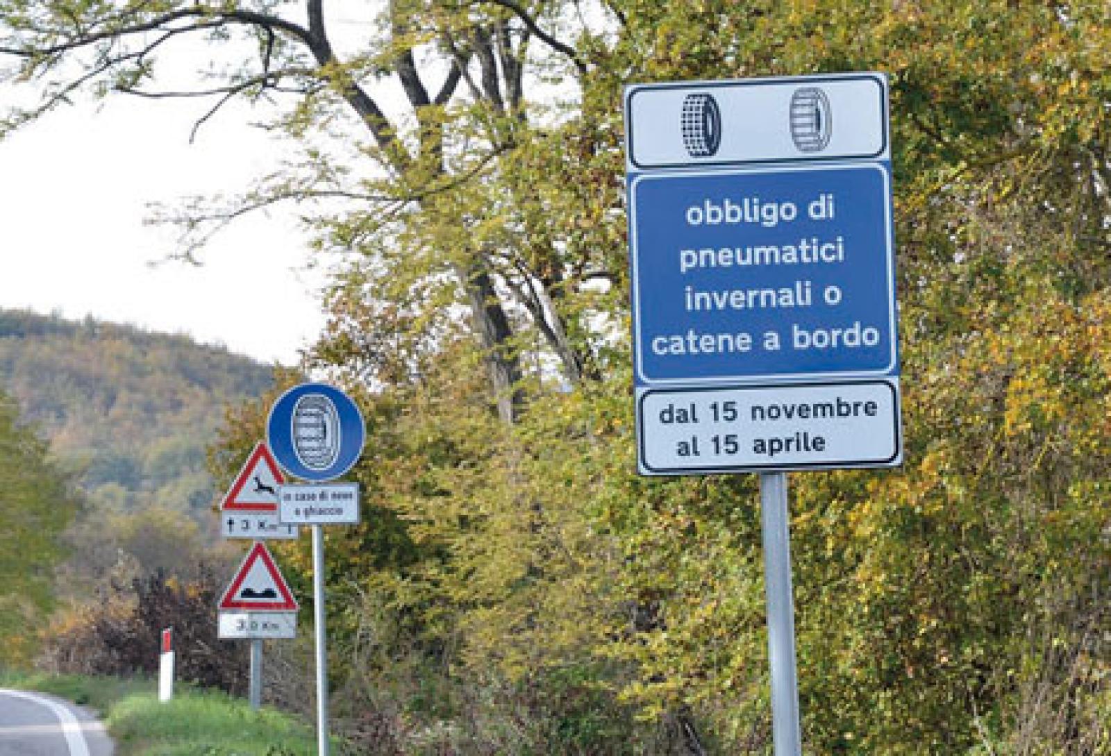 Torna l'obbligo delle gomme invernali
