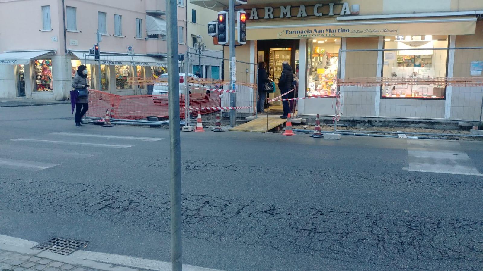 Lavori in viale Veneto