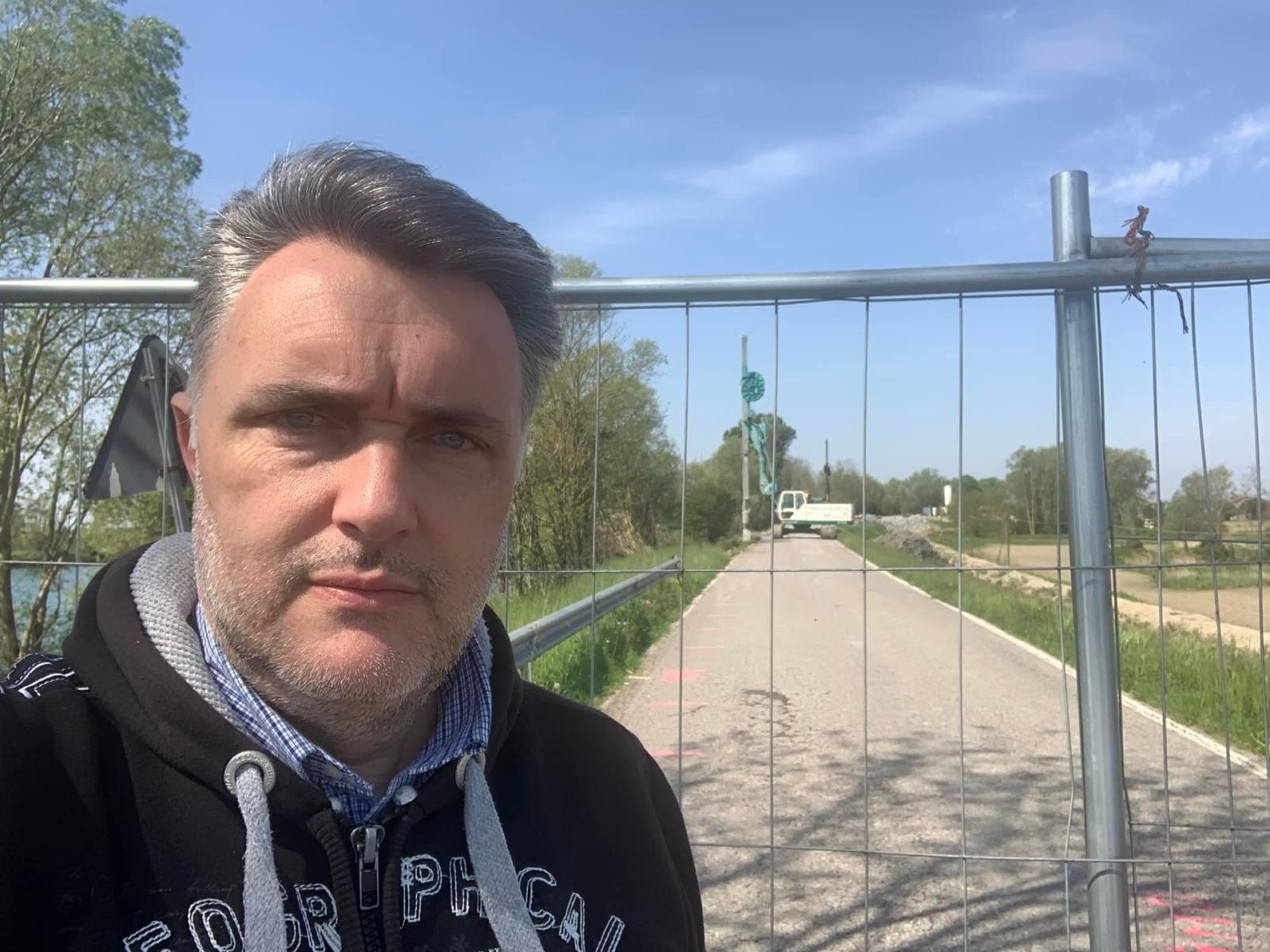 Lavori sull'argine, tempi dimezzati