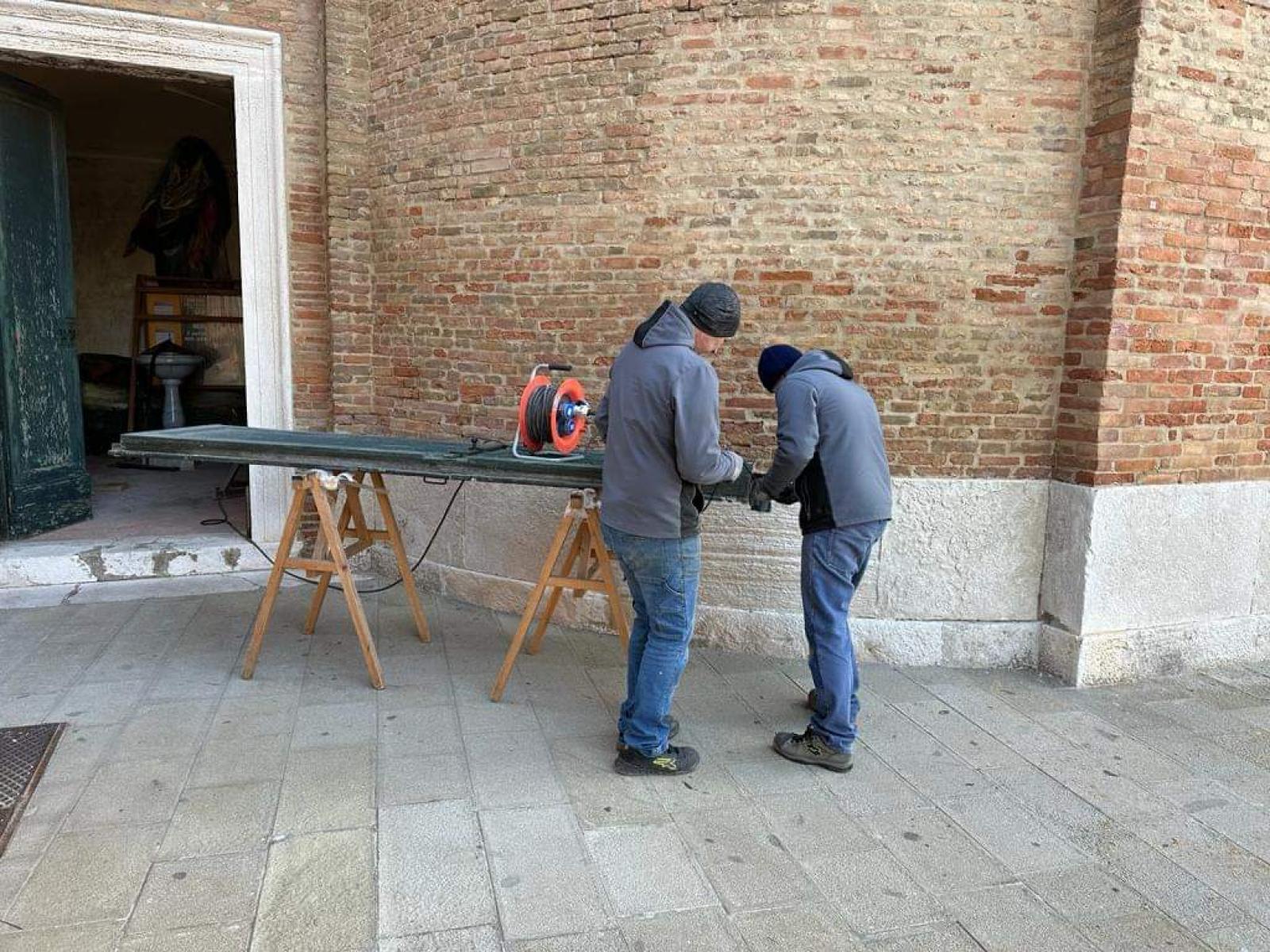 Chiesa San Domenico, lavori ai tre portoni