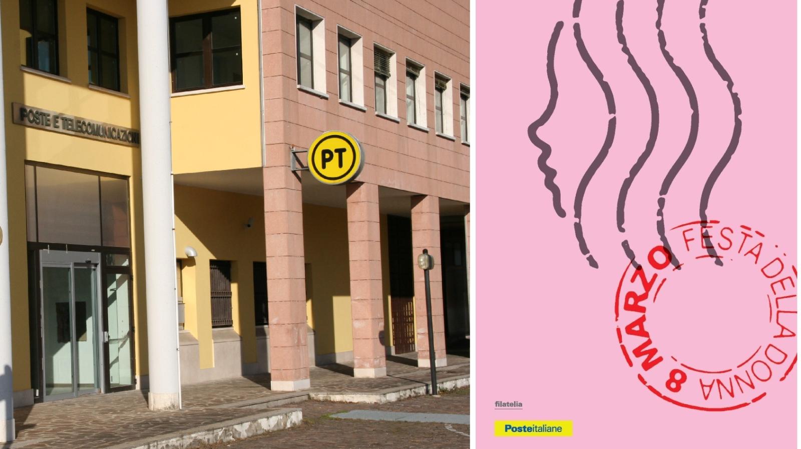 Cartolina e annullo per la Festa della donna