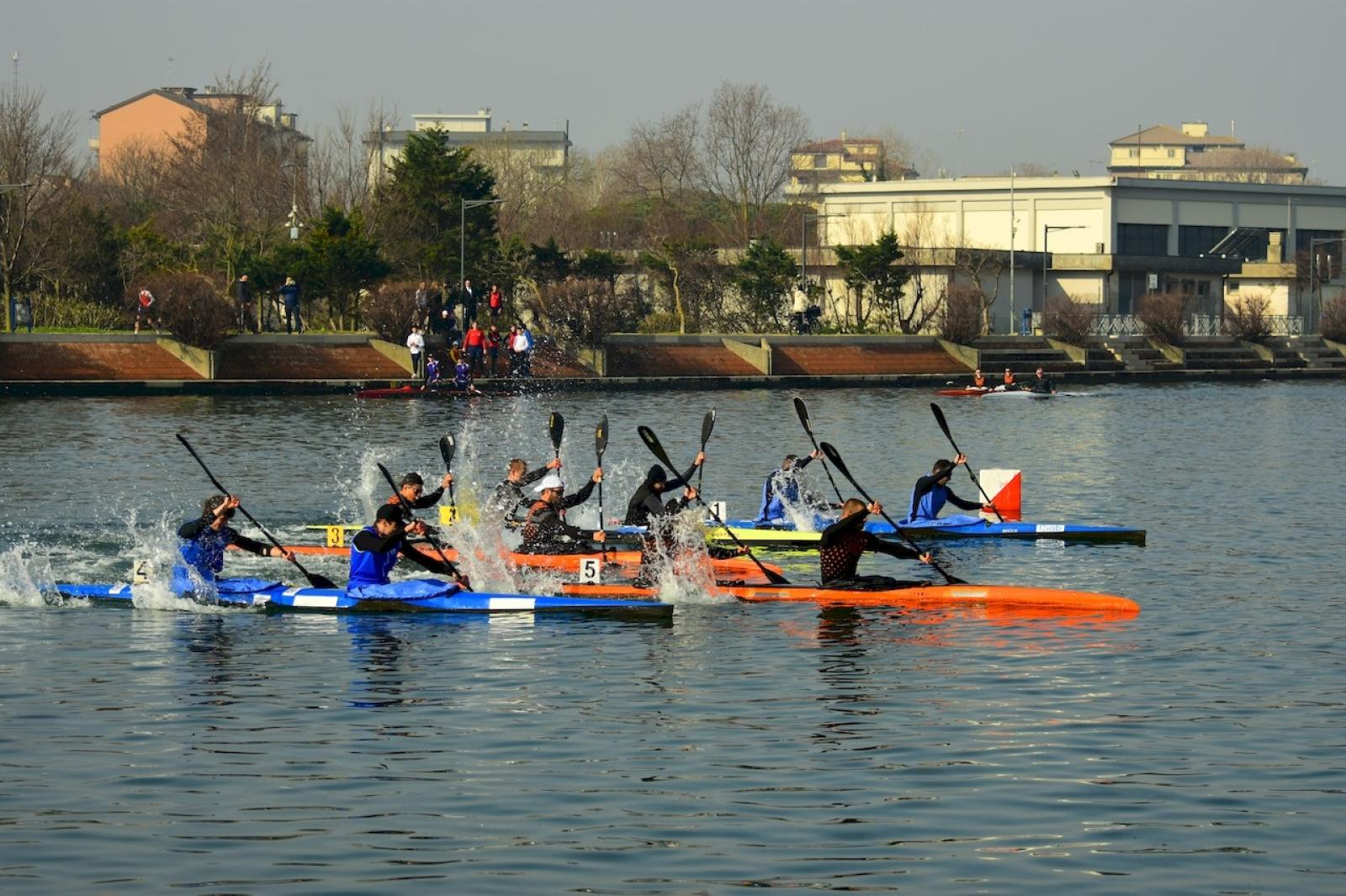 Canoa Kayak Chioggia da podio sul Lusenzo