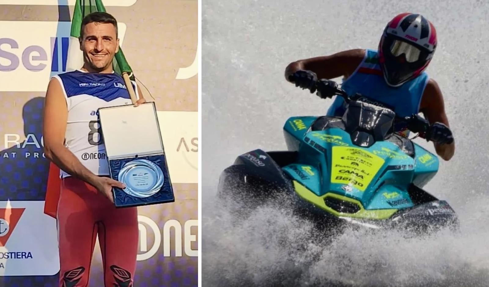 Juri Tiozzo campione italiano di moto d'acqua