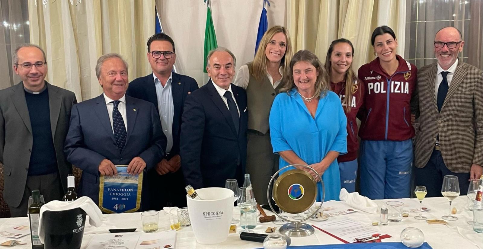 Fiamme Oro ospiti al Panathlon Club di Chioggia