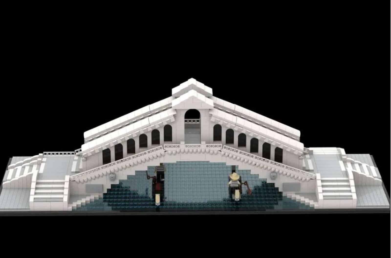 Il Ponte di Rialto con i Lego, l'idea di un 20enne