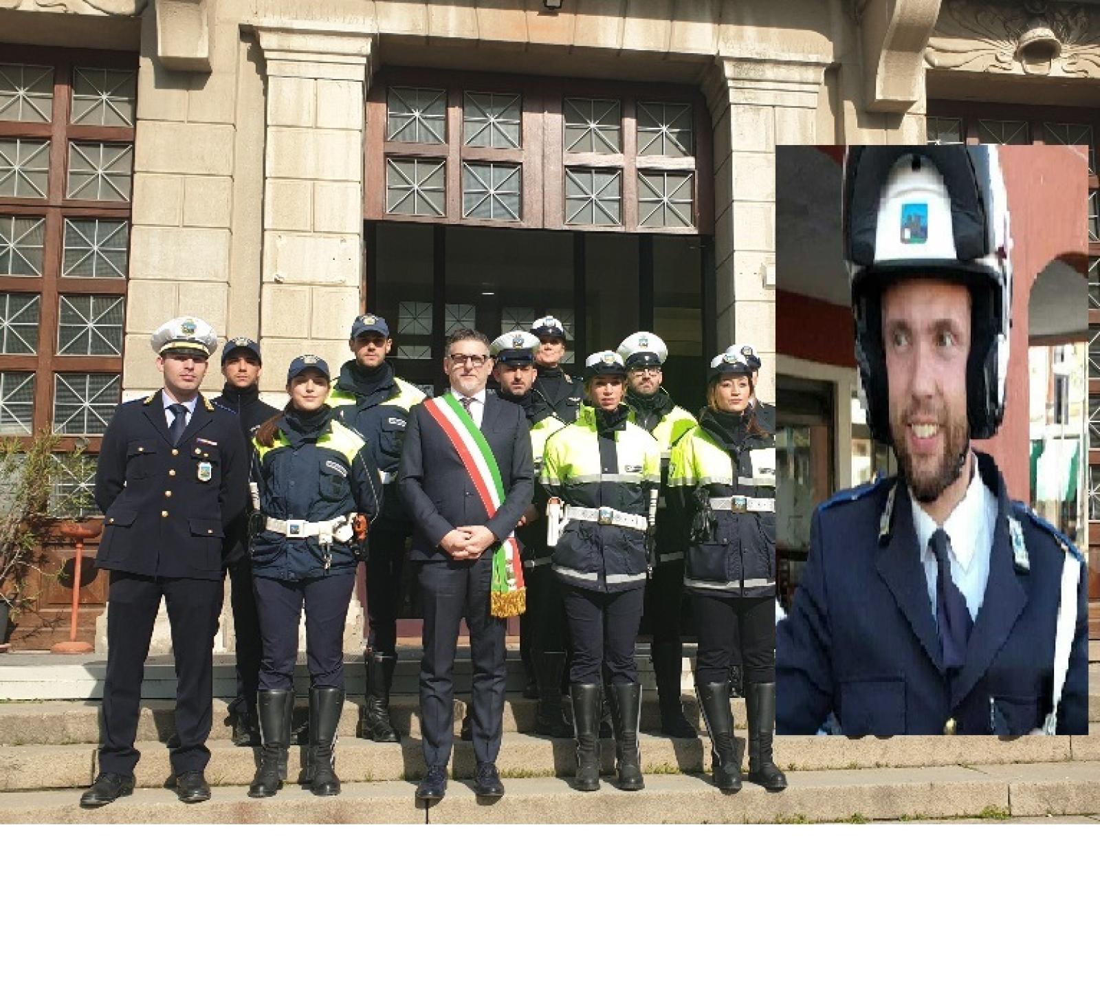 La sede della polizia locale intitolata all'eroe Boscolo Cegion