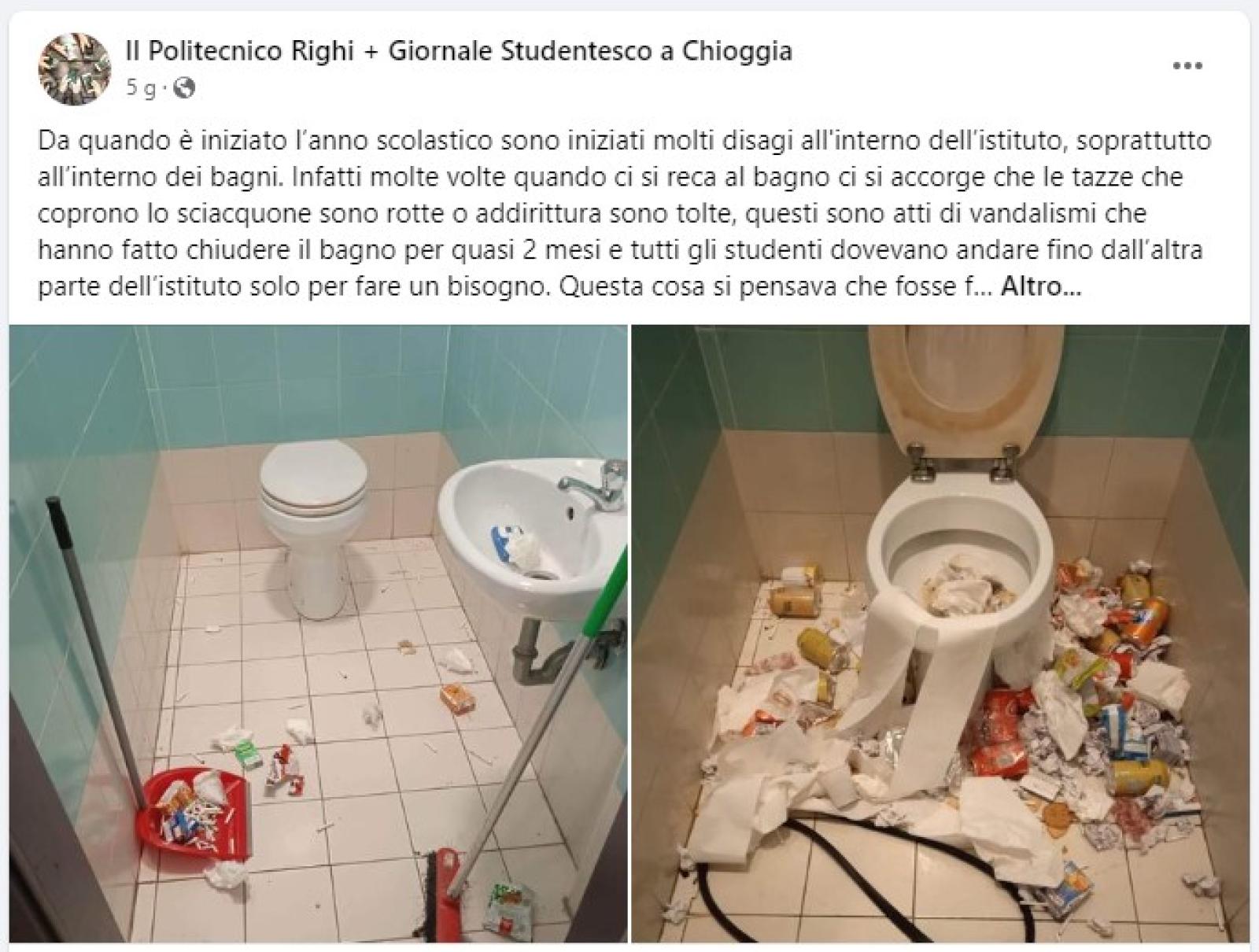 Una pagina Facebook per gli studenti del &ldquo;Righi&rdquo;