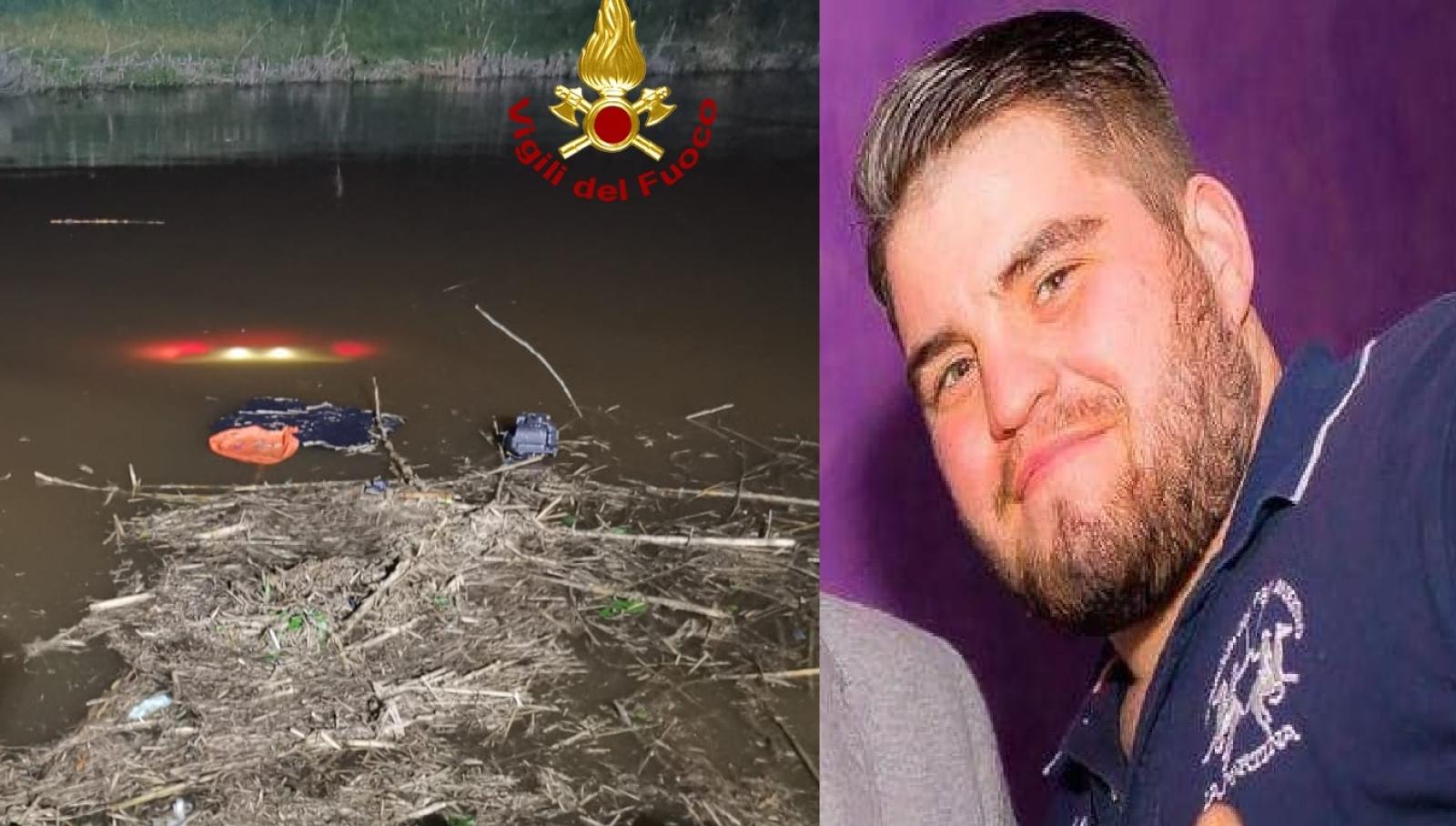 Volano con l'auto nel canale: lui muore, la ragazza salvata da un pompiere fuori servizio