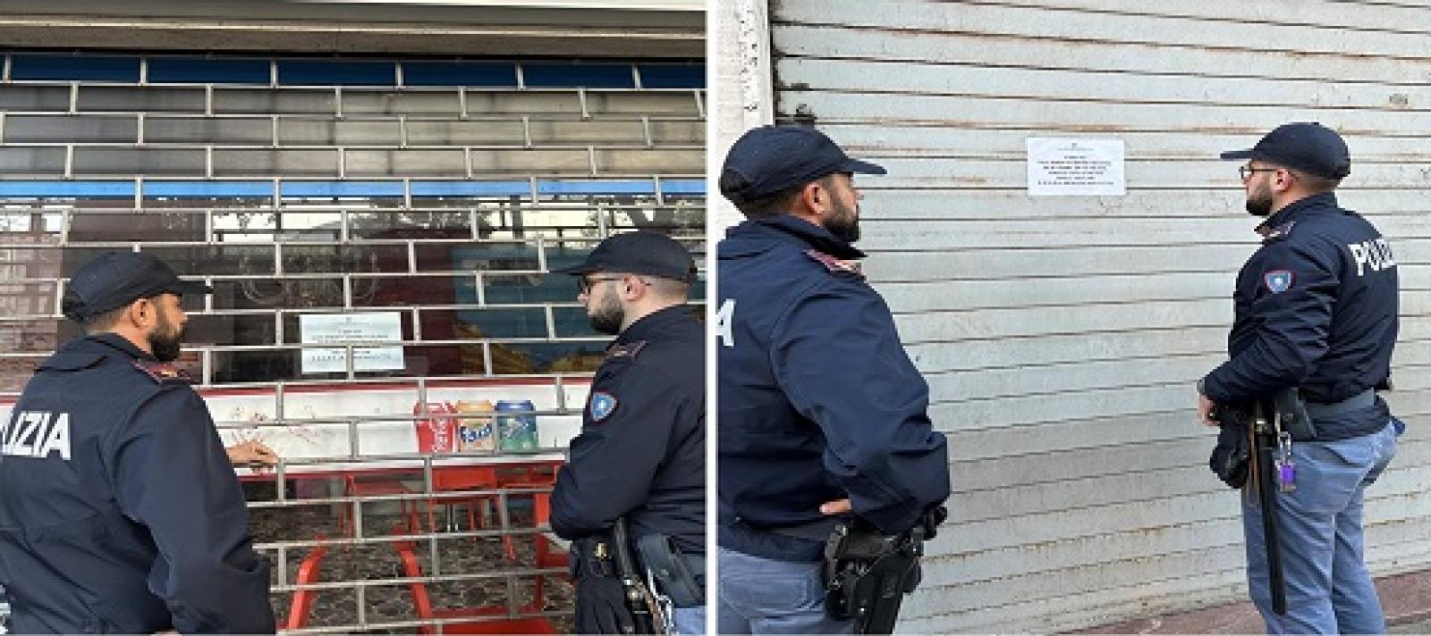 Degrado e frequentazioni pericolose, chiuse due attivit&agrave;