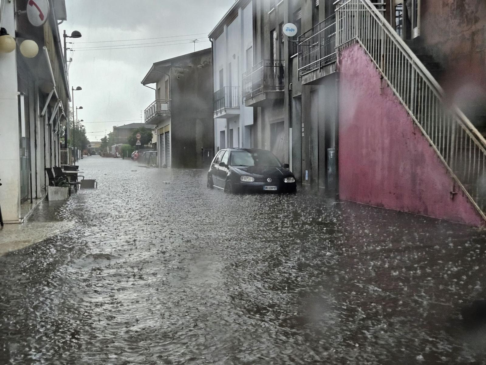 Cavarzere: oltre 100 mm di pioggia in poche ore