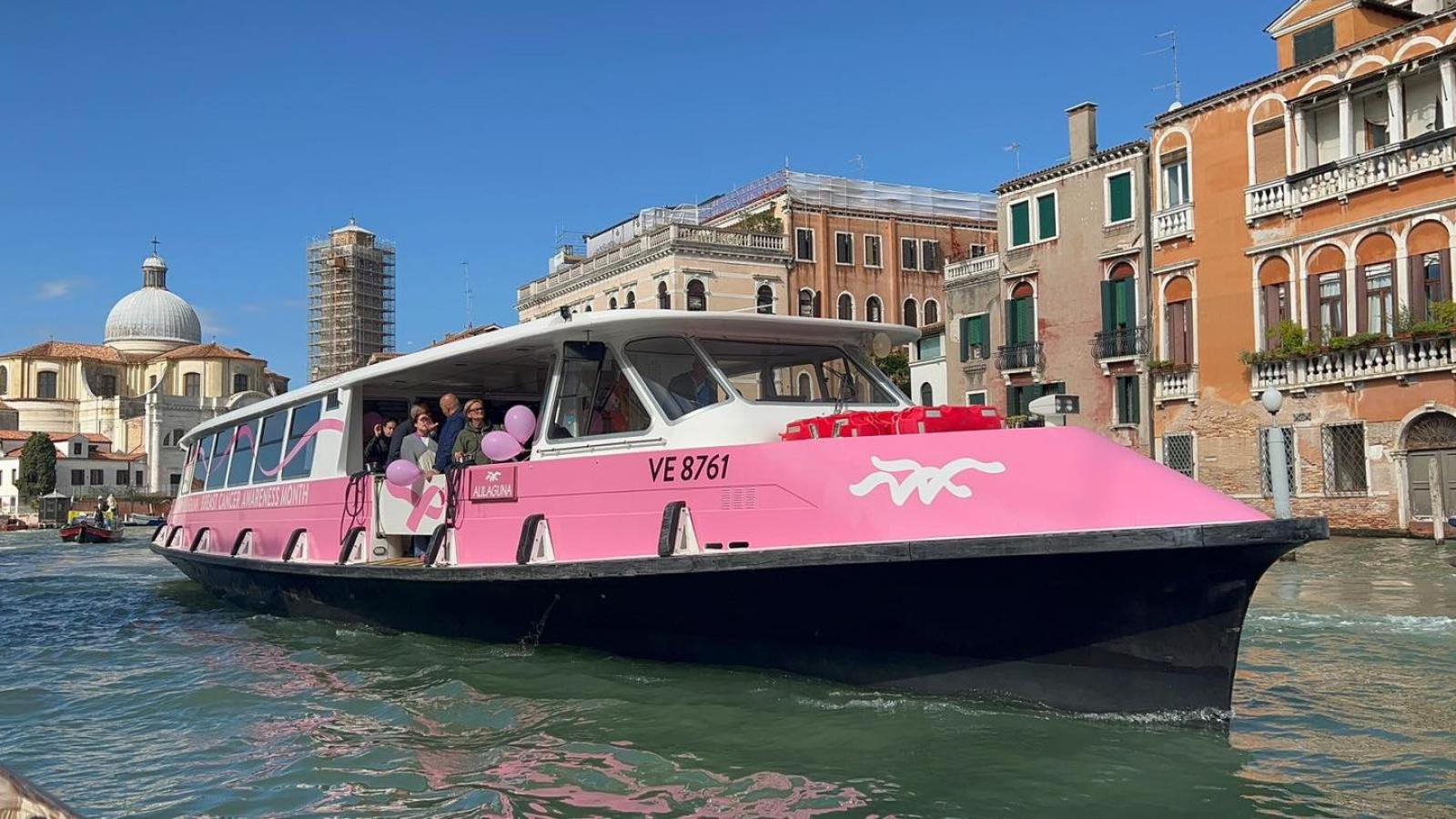 La citt&agrave; si illumina di rosa