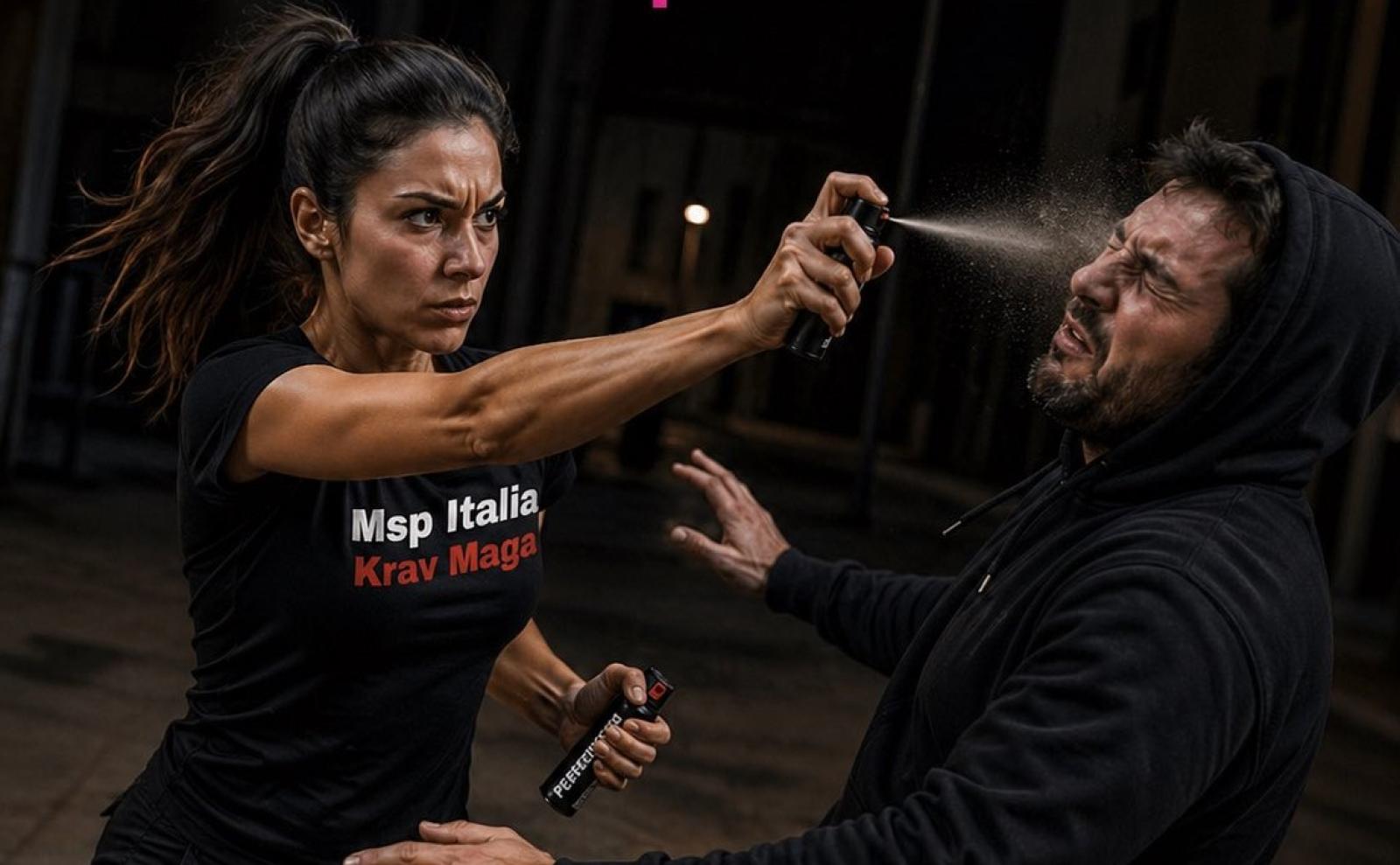 Sicurezza personale: a lezione di uso di spray