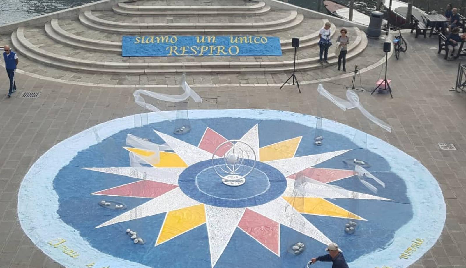 Il mandala della riconoscenza in piazzetta Vigo