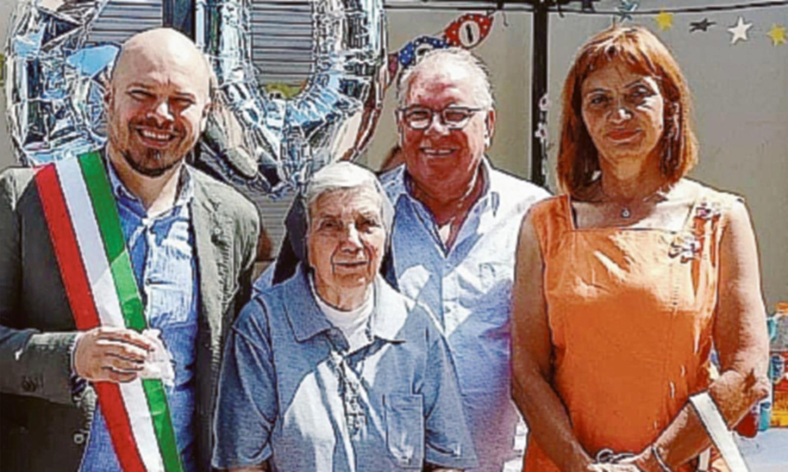 Suor Carlina, 60 anni dedicati al prossimo