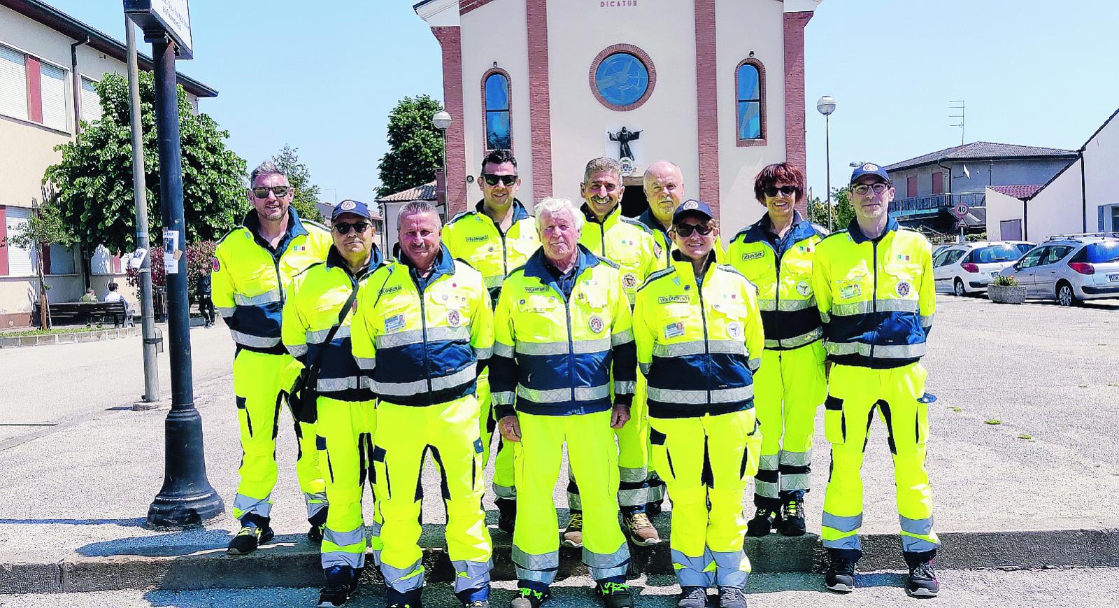 I volontari di Cavarzere in Emilia Romagna