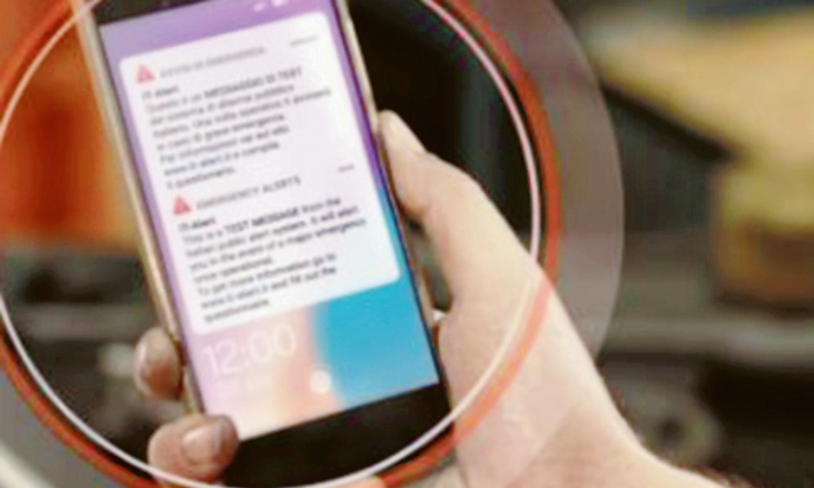 Incidente industriale, domani il test di It- Alert