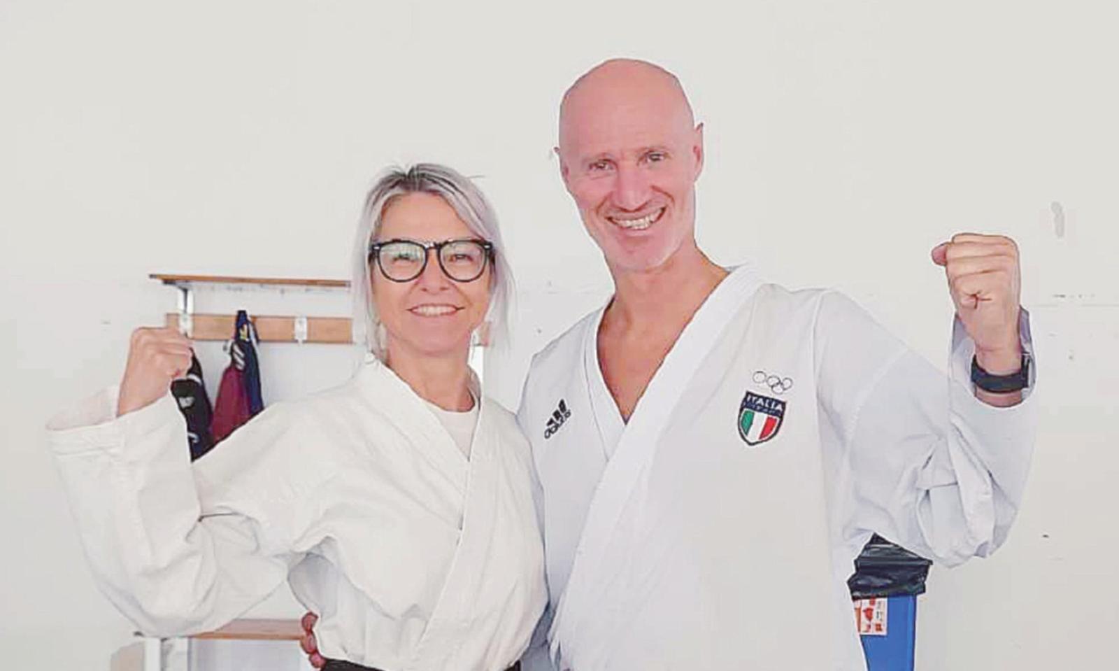 Michela Folli &egrave; maestro di karate