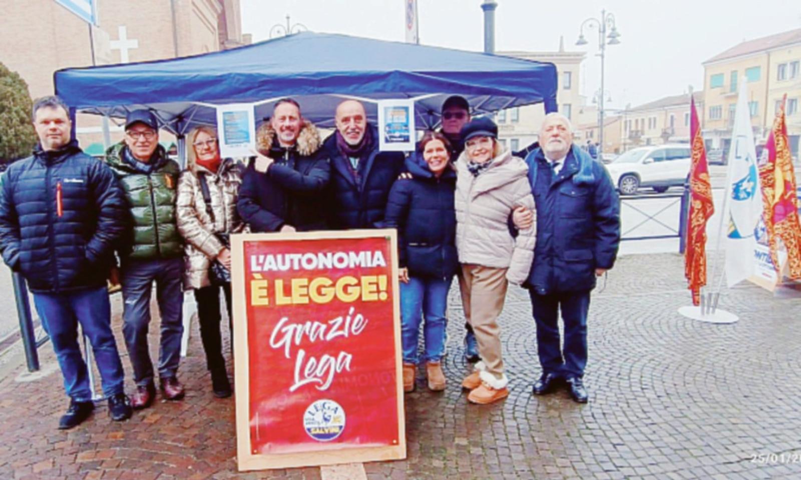 La Lega  in piazza per autonomia e sicurezza