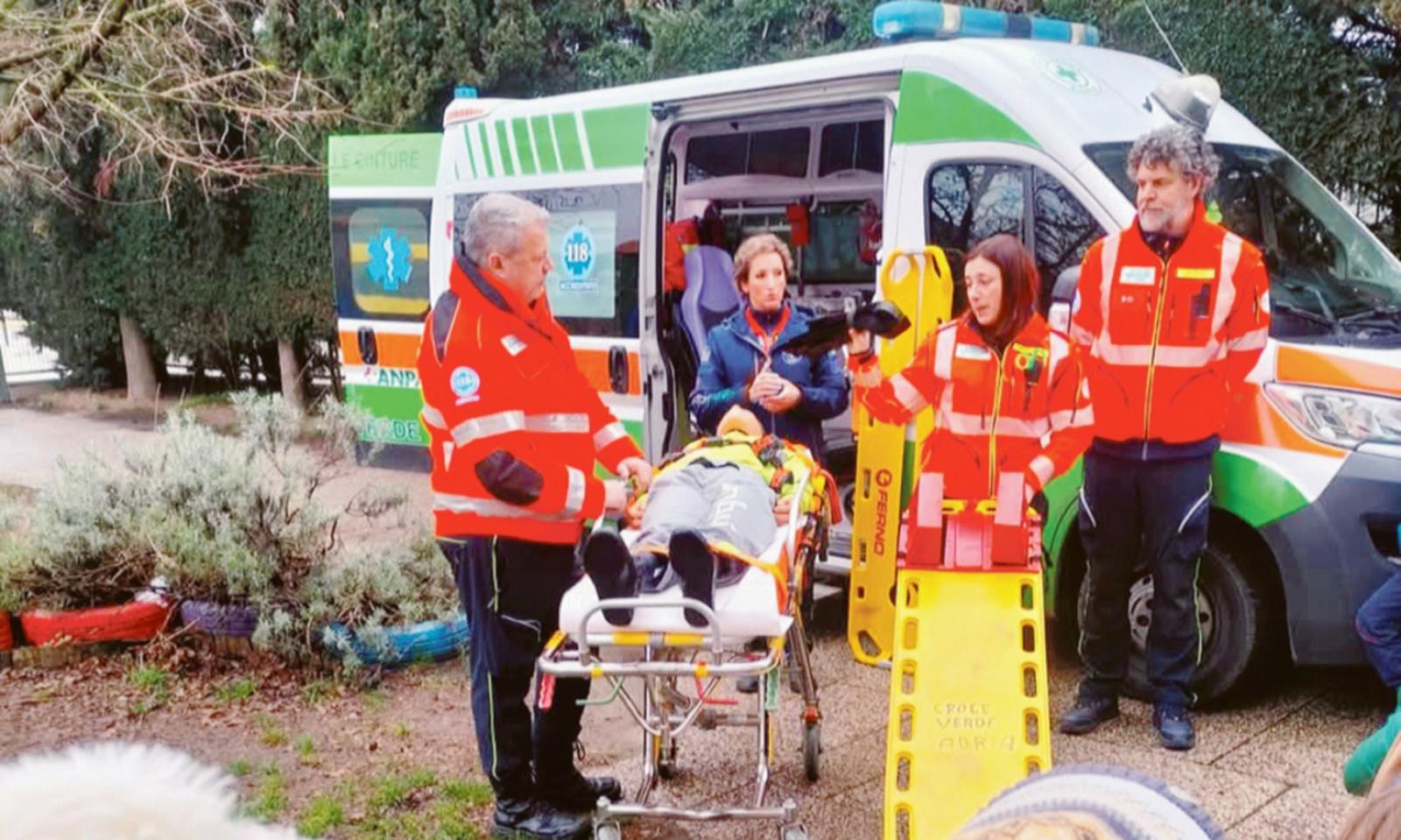 Croce Verde in aula a dar lezioni di primo soccorso