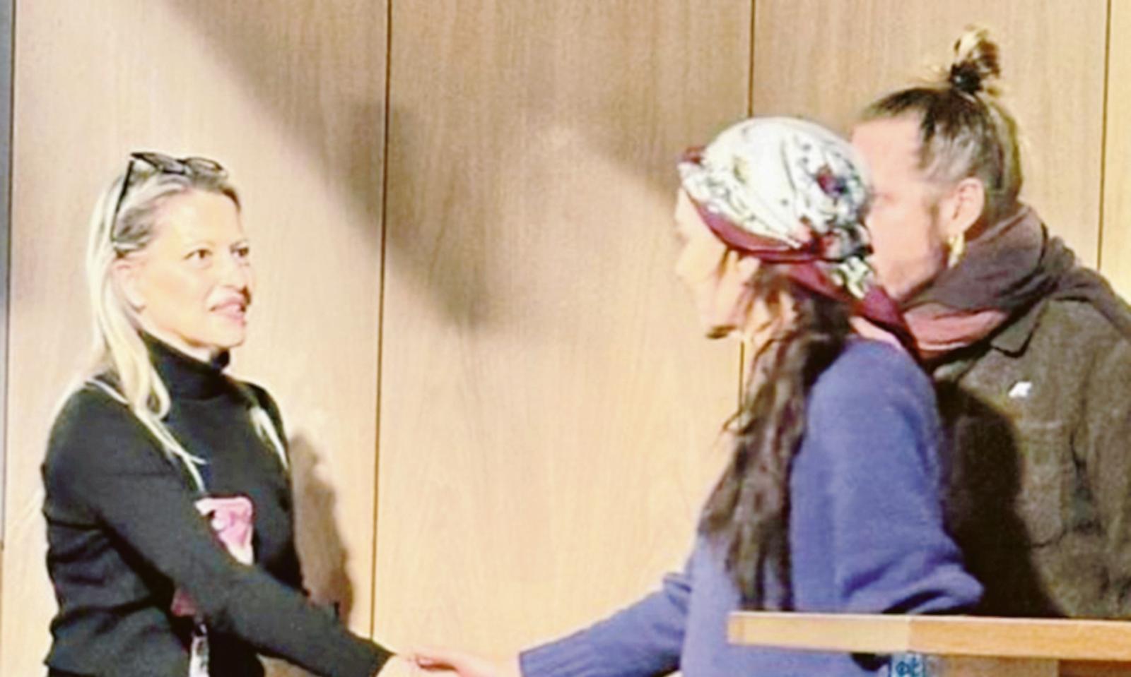 Valeria Golino sul set di Chioggia