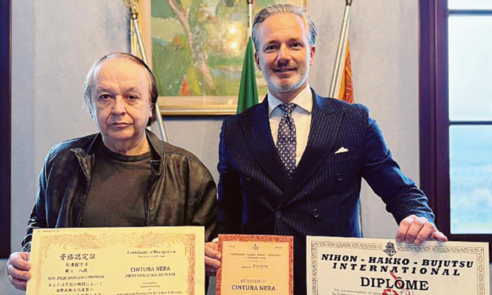 Munari diventa cintura nera