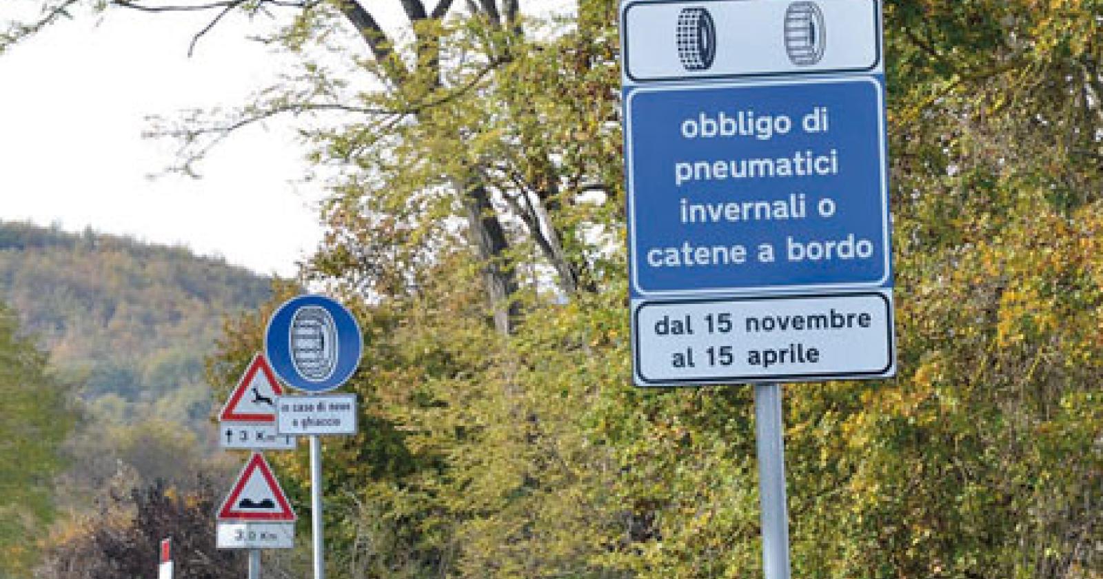 Torna l'obbligo delle gomme invernali