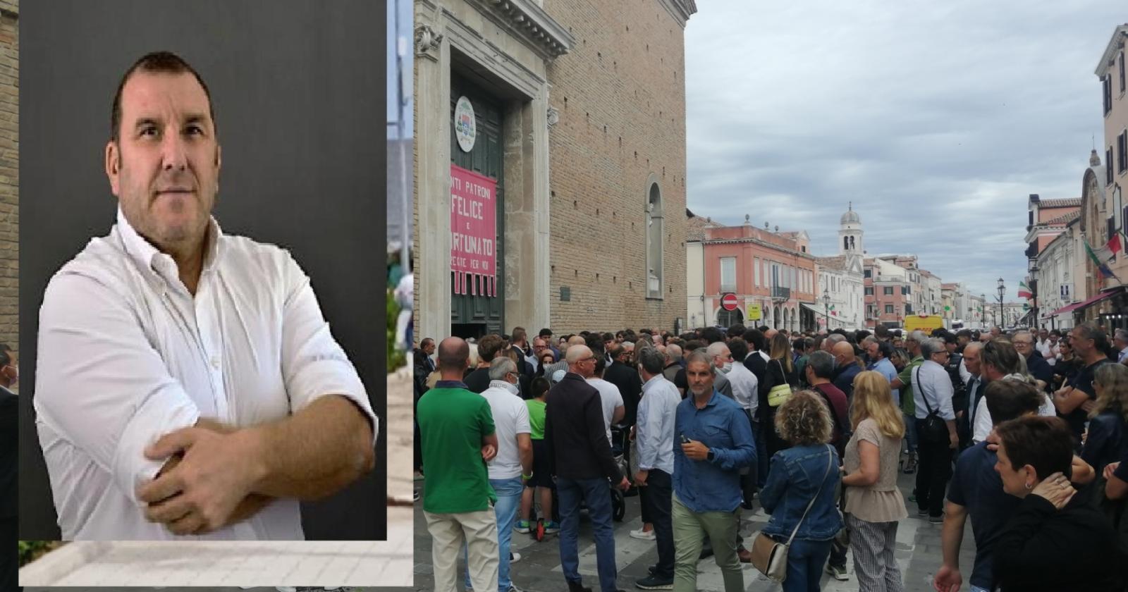 C'era tutta Chioggia all'addio a Gianluca Fasolin