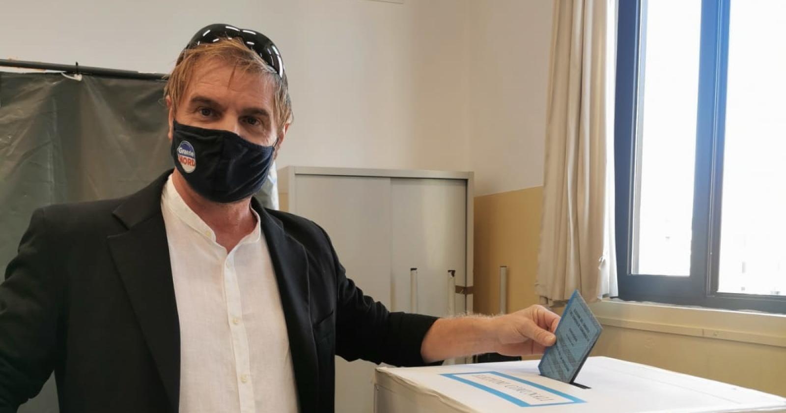 Mirco Righetto, si è recato alle urne alle 11,25