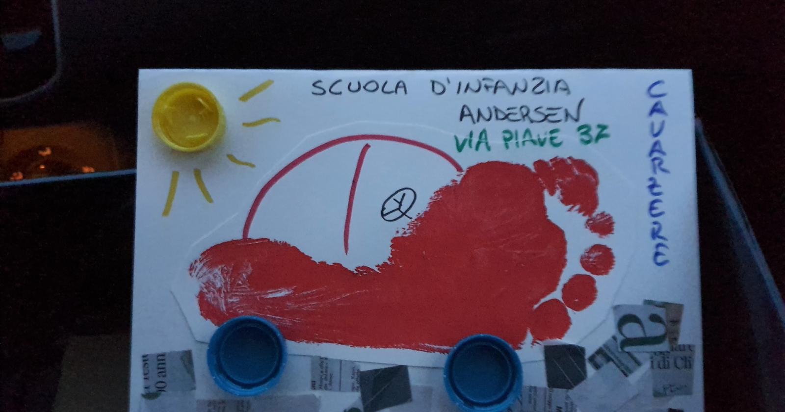Le opere degli alunni esposte nei negozi