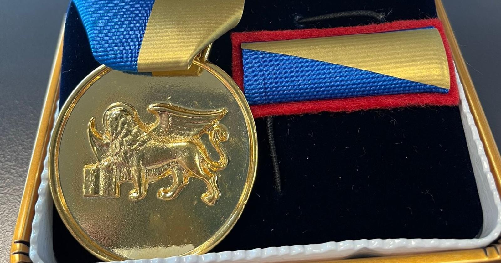 Una medaglia all’agente Bernello