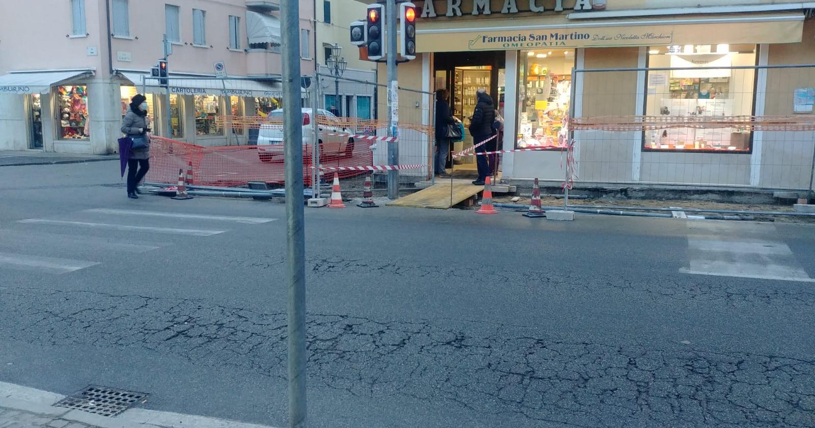 Lavori in viale Veneto