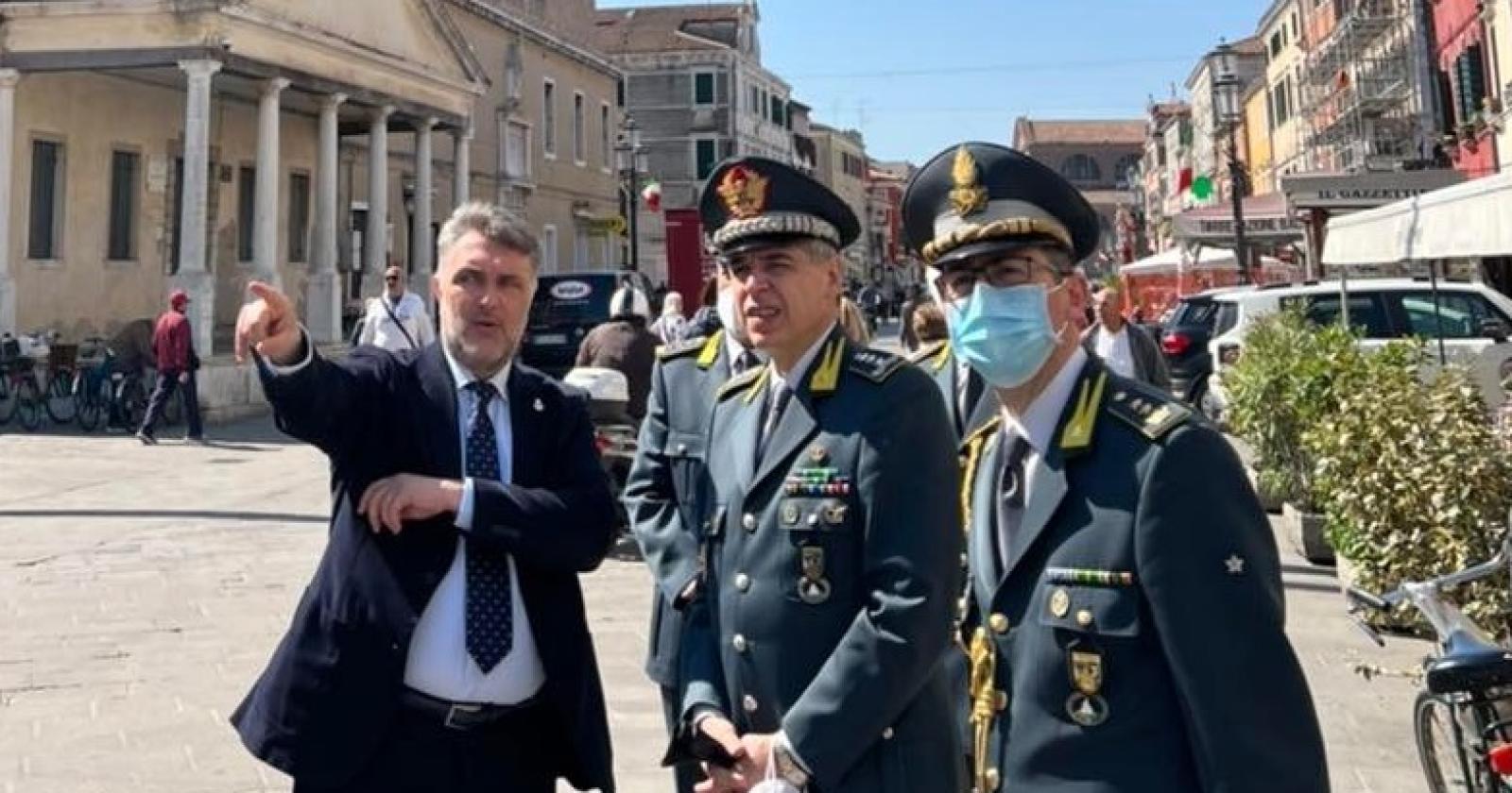 Il generale in visita a Chioggia