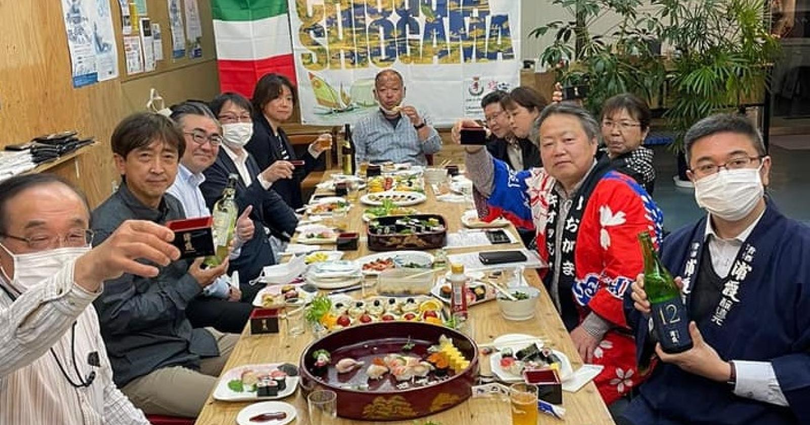 In diretta dal Giappone, lezione di sushi