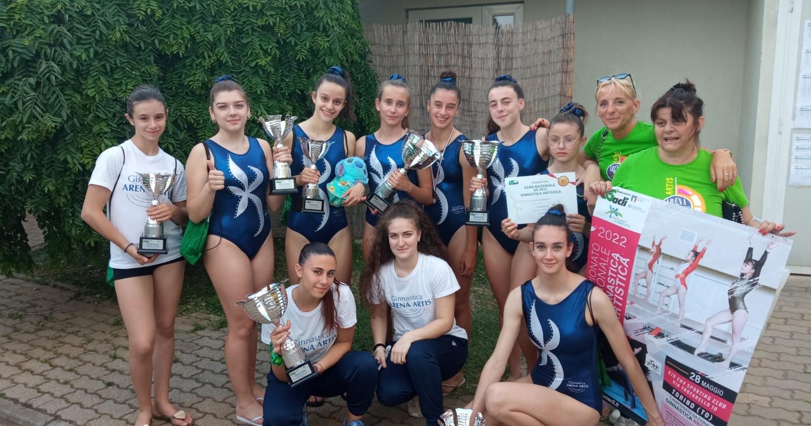 Ginnastica artistica, Arena Artis fa il pieno di medaglie