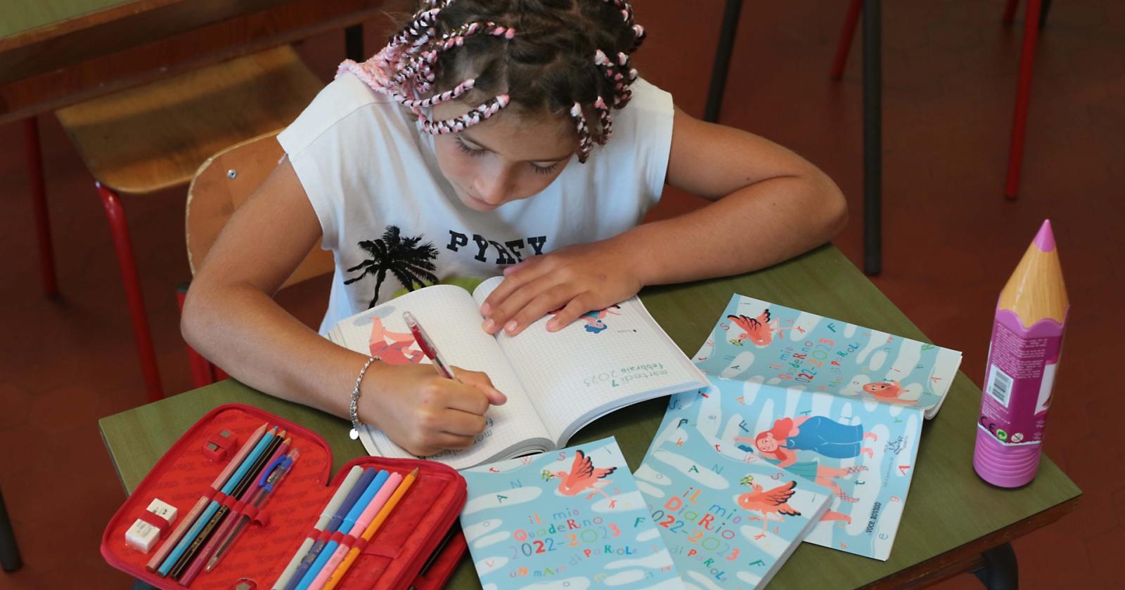 Diario in regalo per tutti i bambini di terza, quarta e quinta 