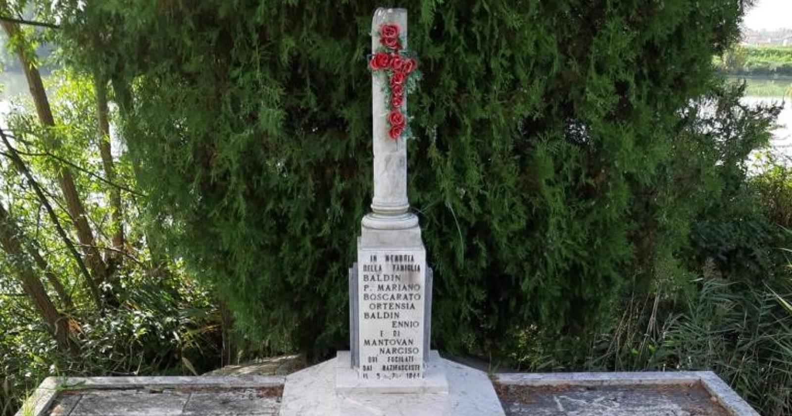 Cavanella d'Adige, restauro per il cippo dell’eccidio