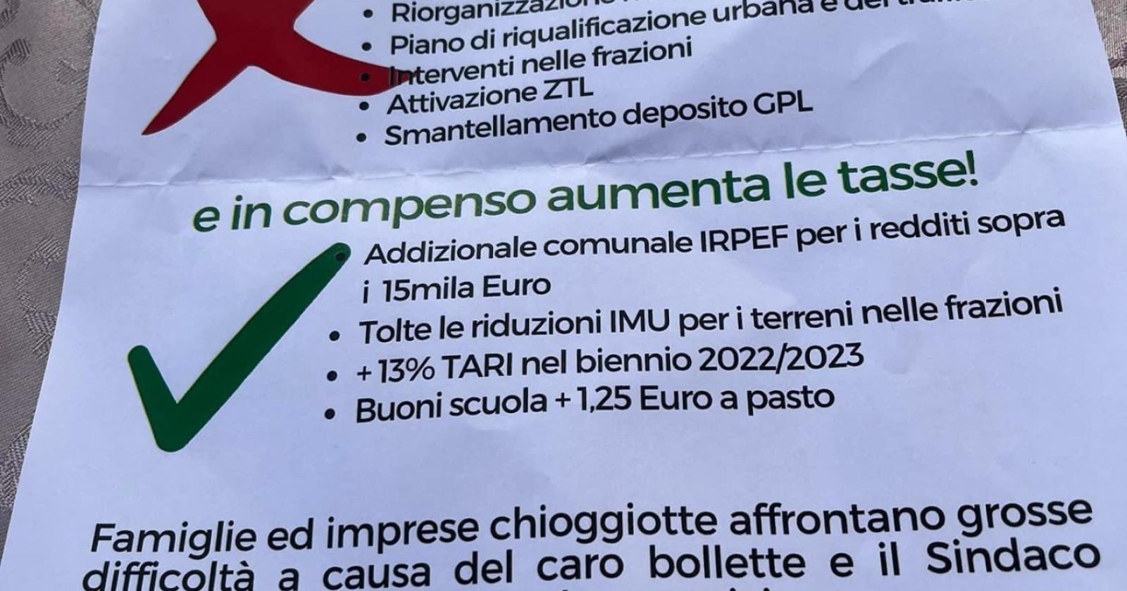 Volantini del contro Armelao, Fdi “per non morire criticate”