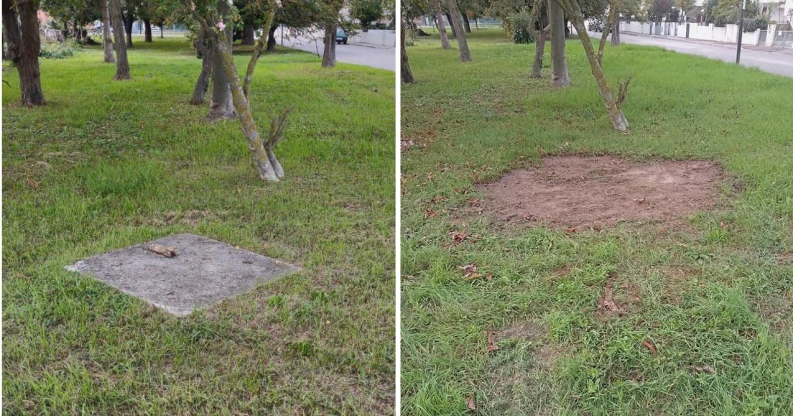 Ripulito dal cemento dopo 30 anni