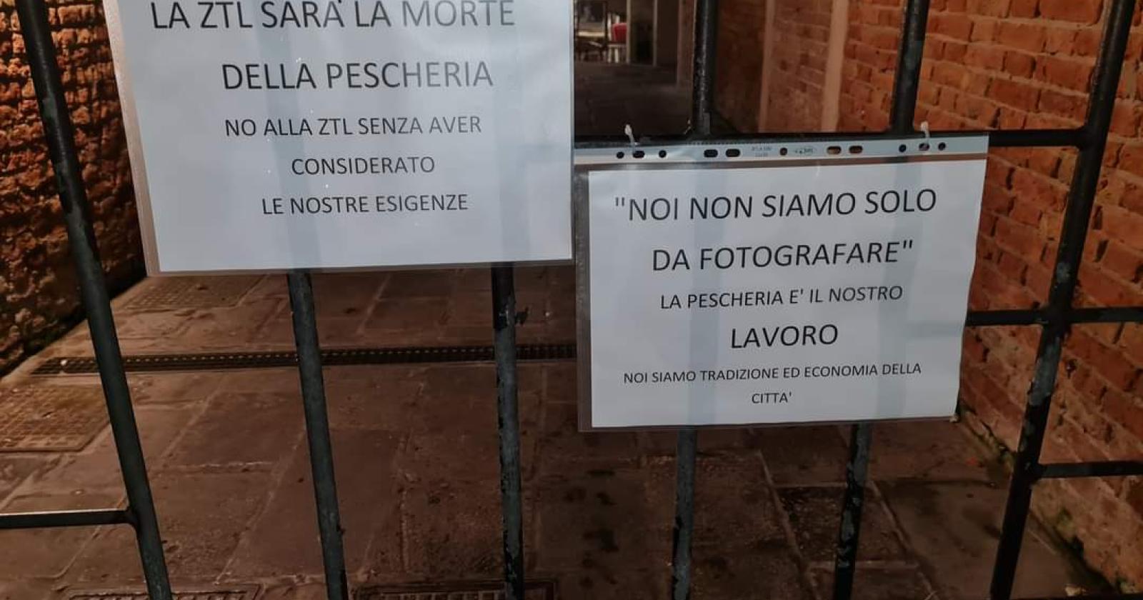 Pescheria al minuto, preoccupazione per la Ztl