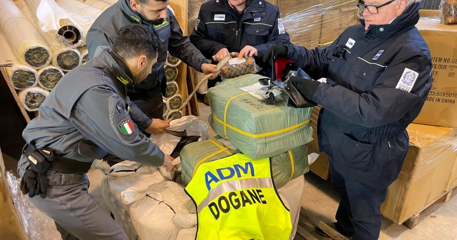 26mila borse non tracciate in un camion al porto
