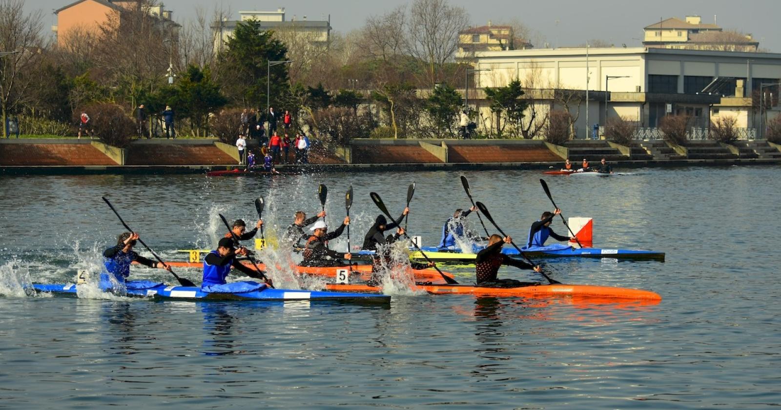 Canoa Kayak Chioggia da podio sul Lusenzo