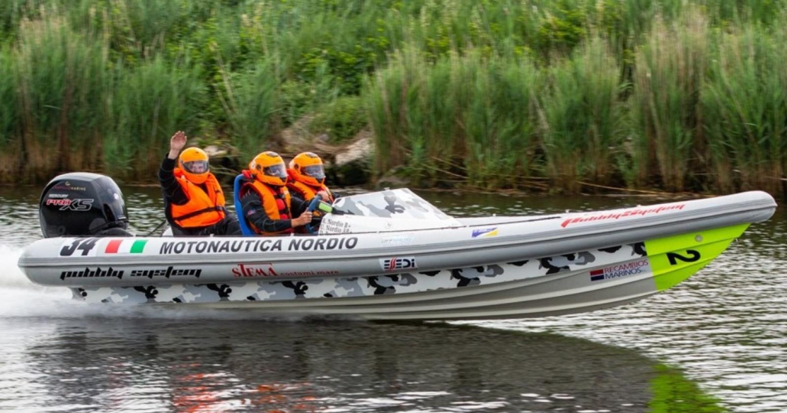 Raid Pavia/Venezia, Umberto e Andrea Nordio, secondi in una competizione motonautica prestigiosa e storica