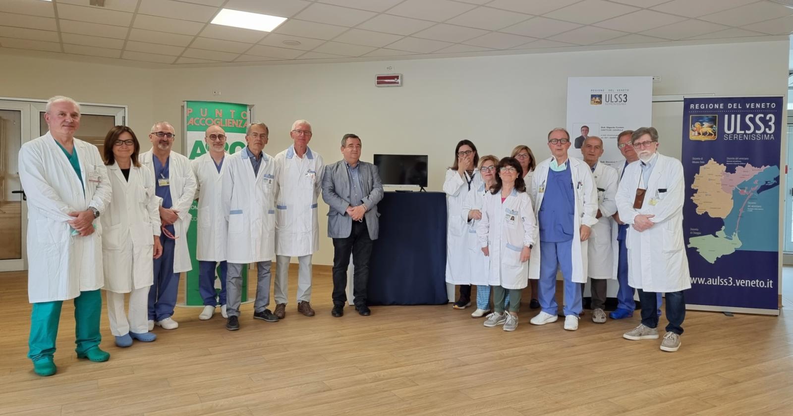 Trentun nuovi televisori nelle stanze di degenza dell'Ospedale di Mirano