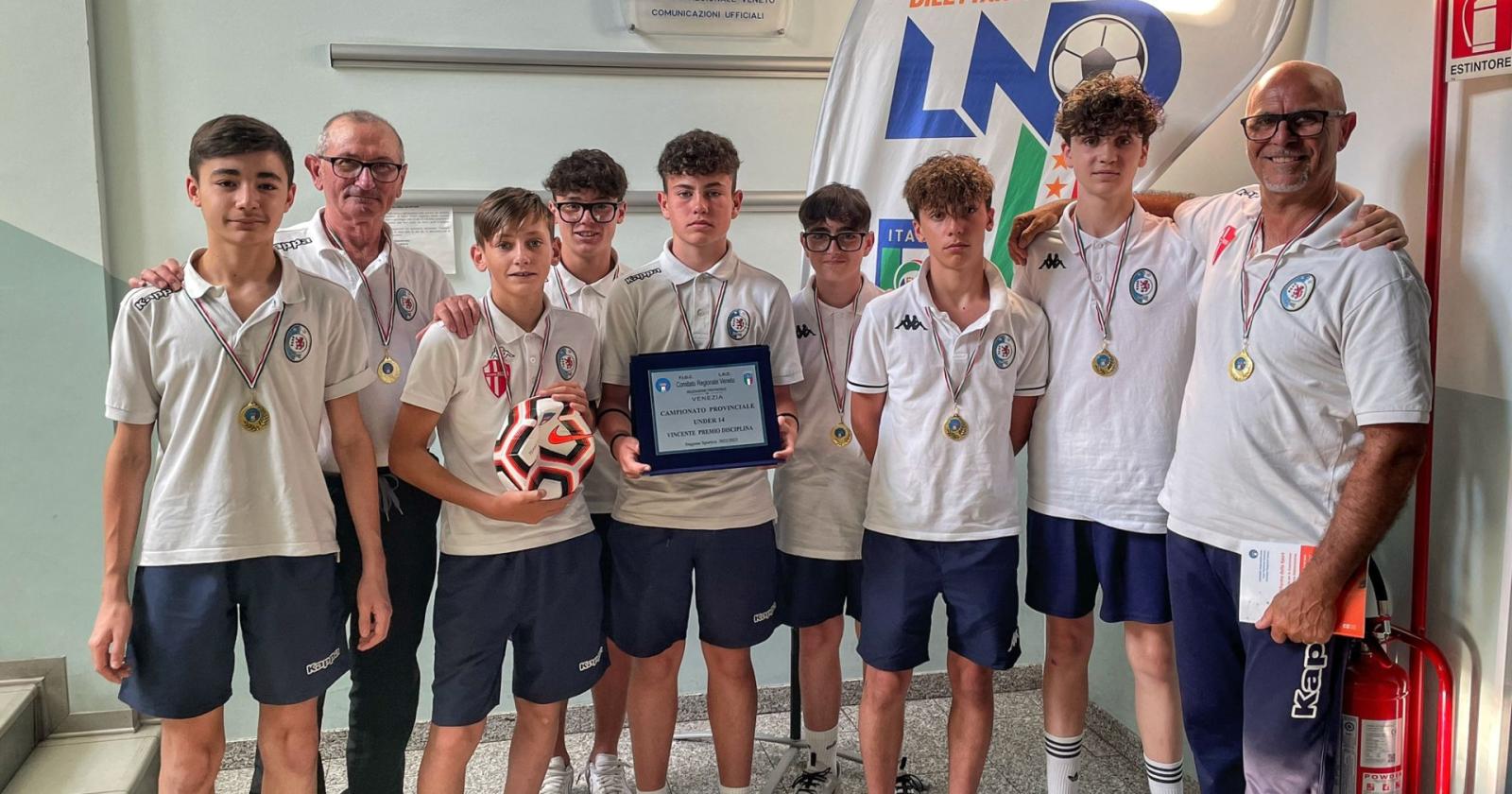 I giovanissimi del Bsg Calcio Chioggia hanno conquistato la Coppa Disciplina