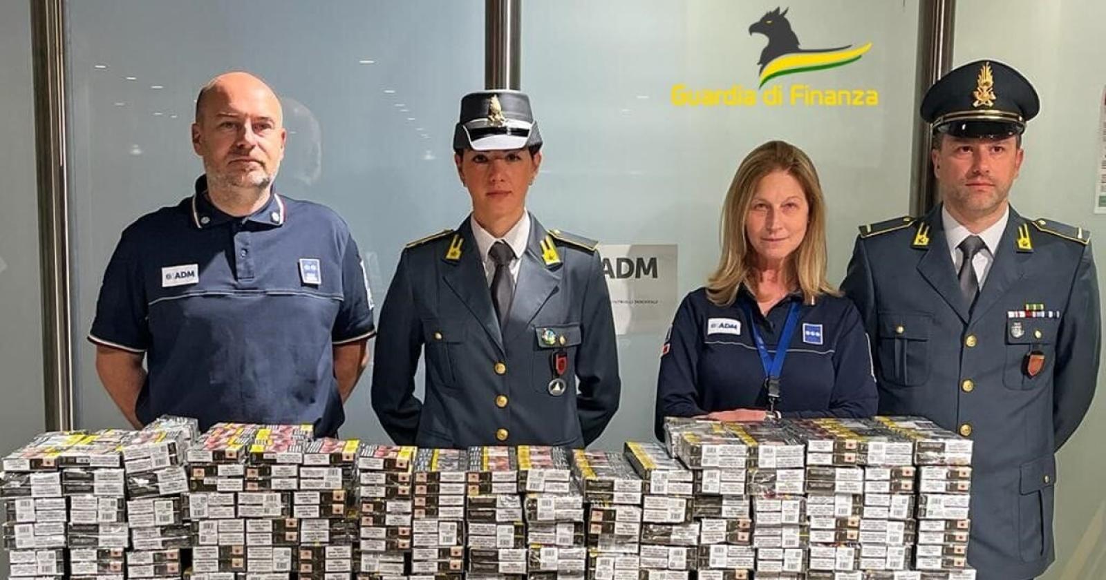 Sequestrati 1.600 pacchetti di sigarette di contrabbando