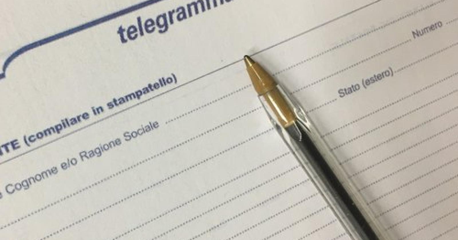 Riceve un telegramma di condoglianze, ma l'uomo è vivo