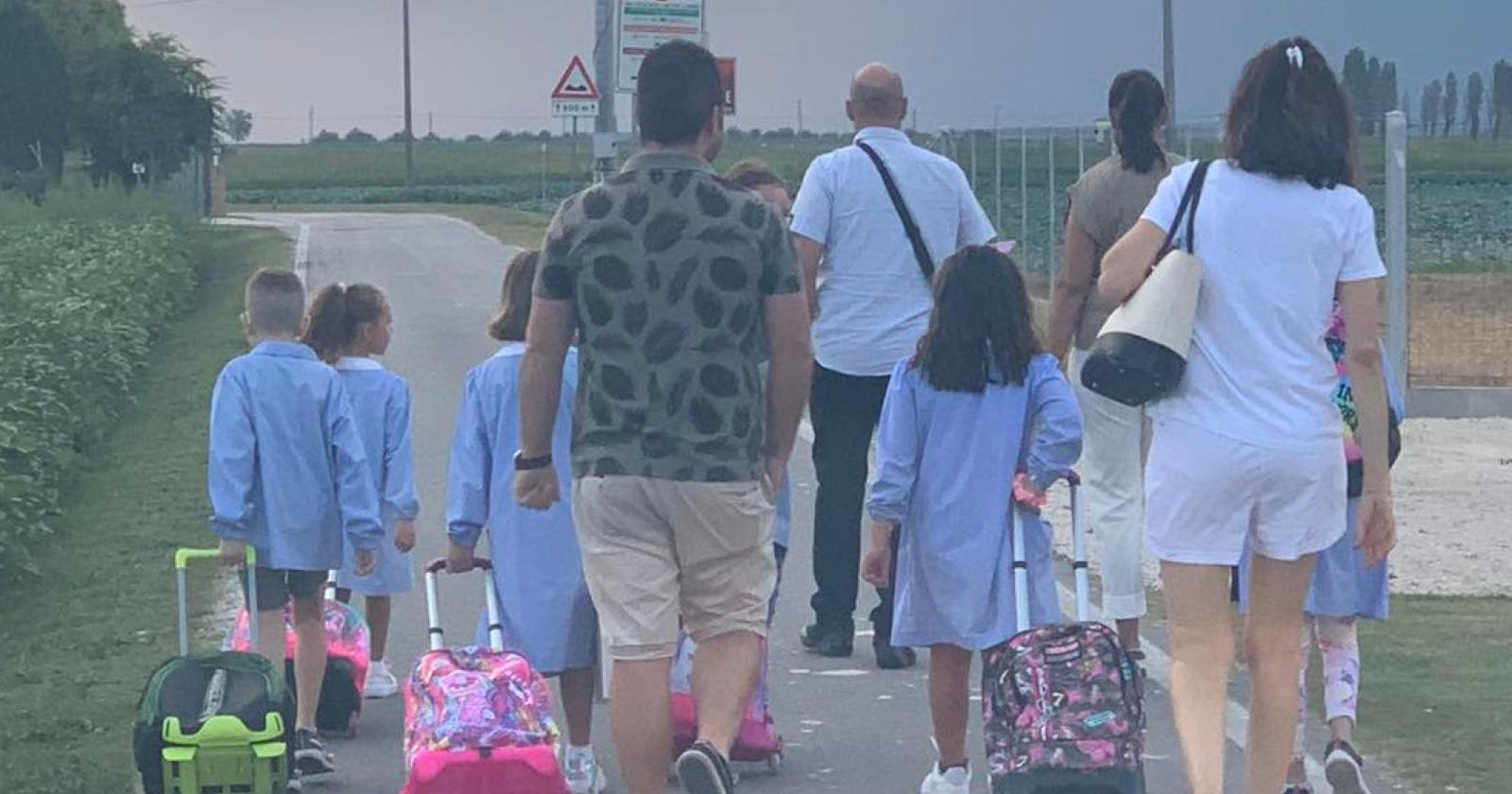 Armelao, secondo giorno da autista di scuolabus