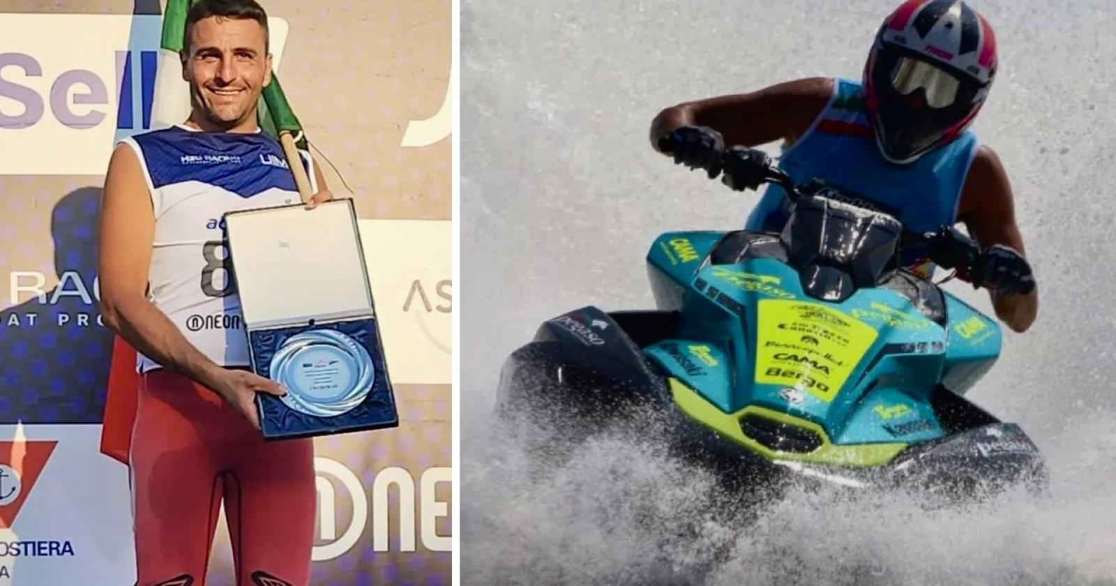 Juri Tiozzo campione italiano di moto d'acqua
