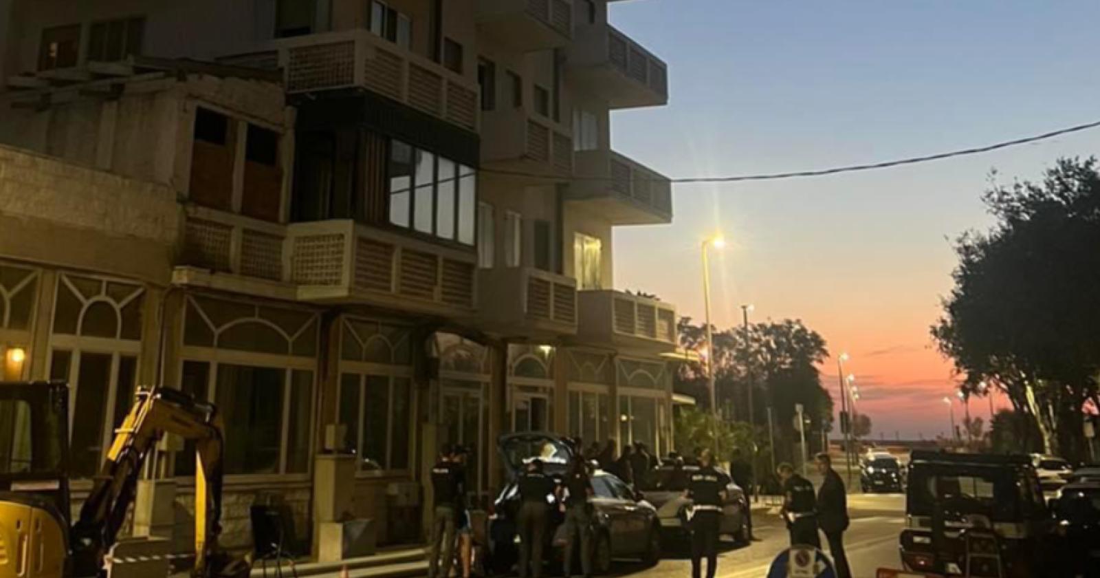 Ex hotel Capo Est: blitz e sgombero