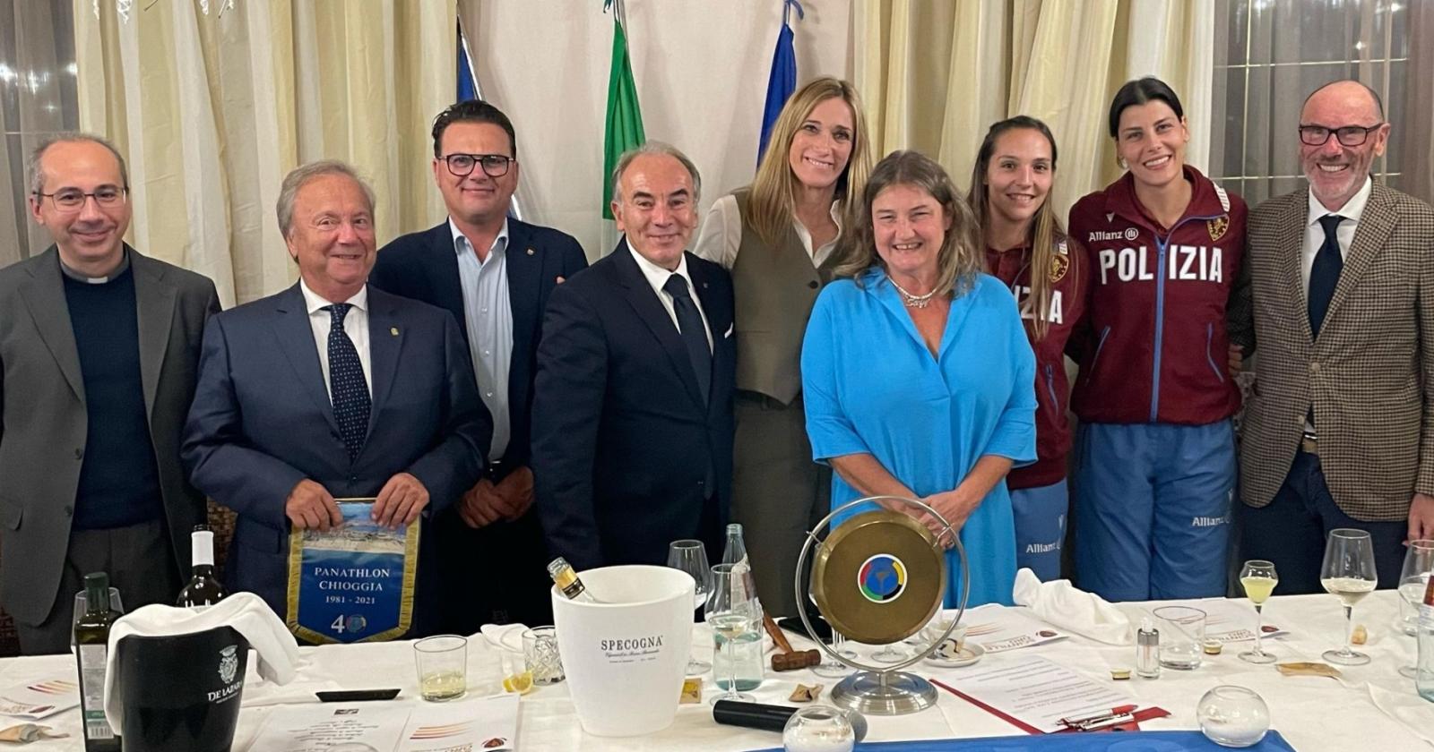 Fiamme Oro ospiti al Panathlon Club di Chioggia